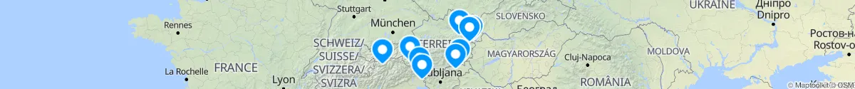 Kartenansicht für Alle geöffneten Apotheken und Notdienste in Österreich